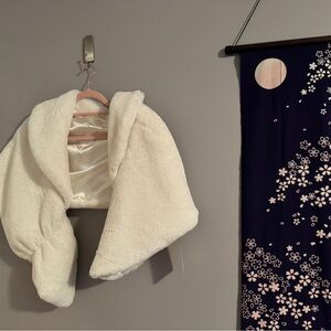 BHLDN Maxine Faux Fur wrap